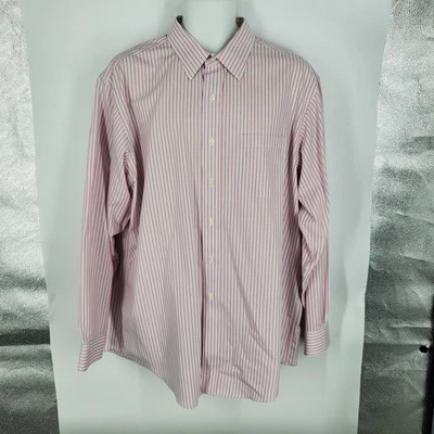 Brooks Brothers Shirt Mens 17-35 Stripe Regular Fit Non-Iron Supima Dress - Image 1 of 4