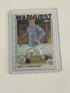 Matty Warhurst 2025 Topps Chrome CL Manchester City RC #92 - Picture 1 of 2
