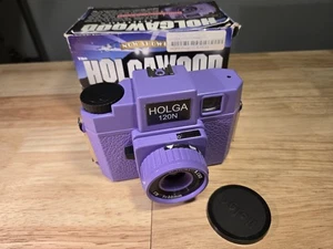 Holga 120N  Purple Unused Camera Holgawood  In Box - Picture 1 of 6
