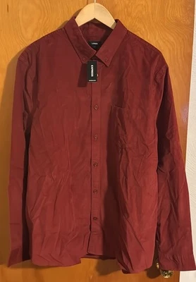 Camisa de pana para hombre XL marrón Express Foto 1 de 3