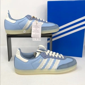 Adidas Women’s Samba OG Ruffle Clear Sky Tactile Blue JR8829 Sneakers- Size 6.5 - Picture 1 of 16