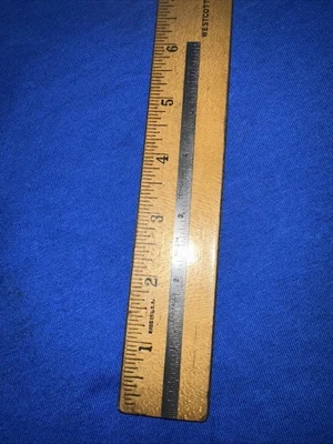 Vintage Millers Falls 6 Inch Machinist Ruler No. 274 Double Sided Rigid - Image 1 of 4