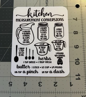 Ímã de conversão de cozinha - CONJUNTO DE 4 - Imagem 1 de 4