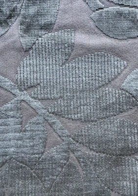 Remanente de tela de diseñador Groundworks Botanico hoja de terciopelo India 24 x 24" Foto 1 de 4