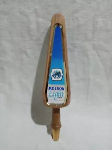 Molson Light Bier Zapfhahn Griff 12 1/2" Holzbar Mancave Bar Dekor Pub Fass Zapfhahn - Bild 1 von 5