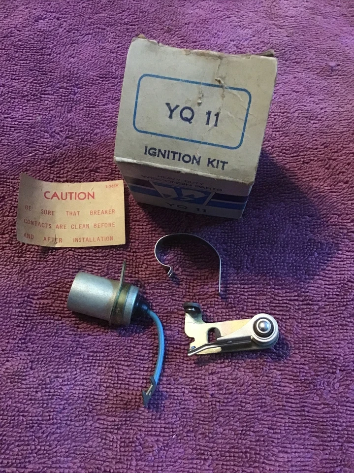 NOS Wisconsin YQ11 Ignition Kit Points and Condensor