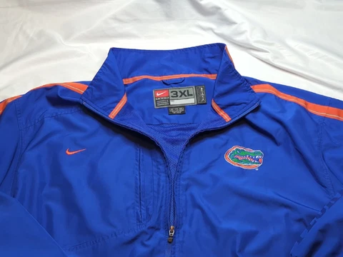 Florida Gators Jacket Men's 3XL Blue Full Zip Nike Team NCAA Coat Cover
