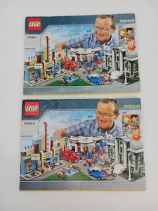 Set of 2 LEGO Town Plan Instruction Manual 10184-1 10184-2 MANUALS ONLY - Picture 1 of 2