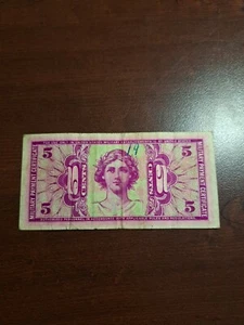 US MPC Military Payment Certificate 5 Cents Series 541 Banknote War Paper Money - Picture 1 of 1