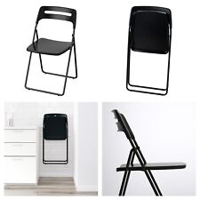 Ikea NISSE folding chair black 301.150.66