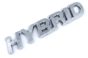 HYBRID Chrome Emblem Car Auto Decal Bumper - Bild 1 von 6