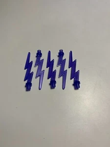 LEGO 5x Energy Effect Wave Angular Lightning Bolt Trans-Purple Piece 27256 New - Picture 1 of 3