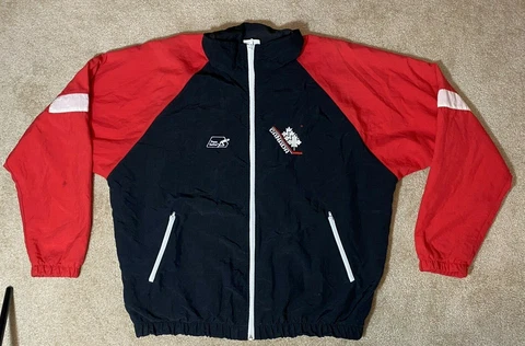 Vintage Team Canada Hockey Pace Setter Track Jacket Windbreaker - Pro Stock Cover
