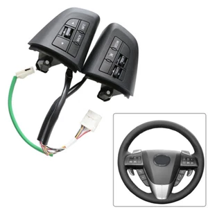 Botón interruptor volante izquierdo derecho negro para Mazda 3 2011-2015 5 2011-2013 - Imagen 1 de 6