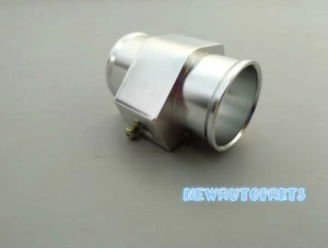 32mm Water Temperature Temp Sensor Gauge Joint Pipe Radiator Hose Adapter Silver - Picture 1 of 9