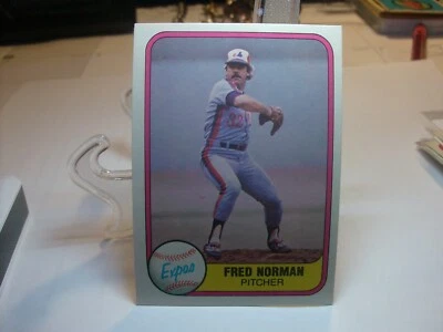 1981 Fleer Baseball    #158 - Fred Norman - Montreal Expos  (98914) - Image 1 of 2