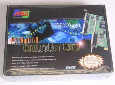SYBA SD-PCI-1P NetMos PCI Card - Parallel IEEE-1284 Card Hi-Speed EPP/ECP - Image 1 of 3