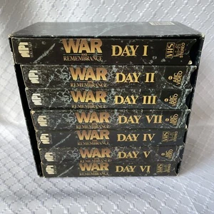 War And Remembrance : 7 - Set VHS 1988 to 1989 TV Mini Series - Herman Wouk’s - Picture 1 of 4