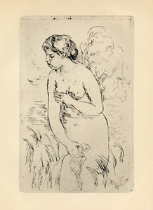 Renoir original etching "Baigneuse Debout, a mi-jambes" 1910 edition - Picture 1 of 1