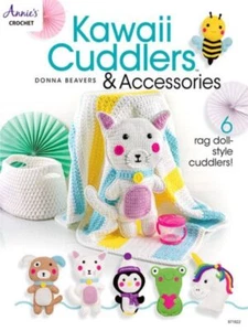 ANNIES CROCHET KAWAII CUDDLERS & ACCESSORIES 6 CUDDLERS 2 BLANKET DESIGNS - Picture 1 of 2