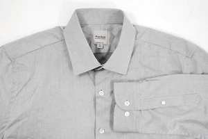 Hardy Amies Savile Row Spread Collar Dress Shirt  Gray Brinsley Fit 16.5 / 42 cm - Picture 1 of 6
