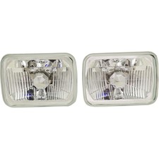 Rectangle Sealed Beam Headlamps Headlights Pair Set of 2 for Chevy Pickup Truck