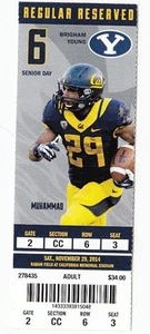 2014 CALIFORNIA BEARS VS BYU COUGARS FOOTBALL TICKET STUB 11/29 MUHAMMAD - Picture 1 of 1