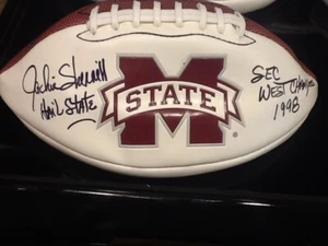 Jackie Sherrill Signed Mississippi State Bulldogs Football w/1998 SEC West Title - Picture 1 of 6