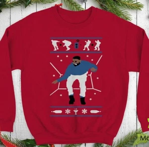 1-800 Hotline Bling Feo Navidad Suéter Divertido Drake Fiesta de Navidad Sudadera - Imagen 1 de 8