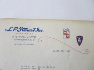 1947 L.P. Steuart Inc Desoto Plymouth Dealership Letter Letterhead Washington DC - Picture 1 of 4