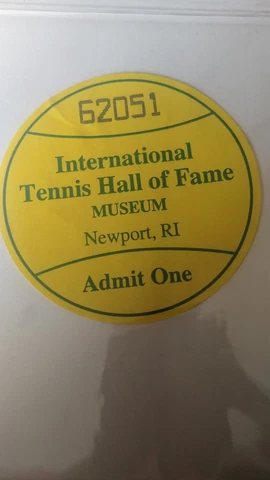 Vintage International Tennis Hall Of Fame Museum admission Ticket Newport RI Cover
