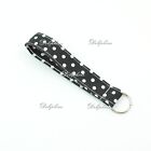 Polka Dots Fabric Wristlet Key Fob Key Chain for Key / Badge / Remove