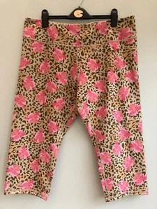 CROP PANTS REVERSIBLE 2XLp UK 18 WOMEN WITH CONTROL @ RENEE PINKS & KHAKI BNWT - Picture 1 of 3