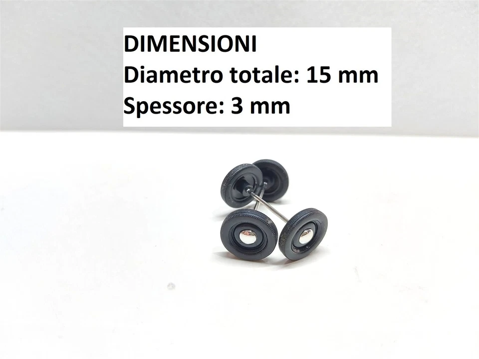Kit Ruote Originali Fiat 1100 del 1939 - scala 1/43 - Immagine 1 di 1