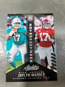 2021 Absolute Football Jaylen Waddle INT-6 Introductions Insert RC Dolphins - Picture 1 of 2