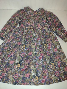 My Twinn Dress Girls Size 4 Floral Cottagecore Green Rose USA Made - Picture 1 of 12
