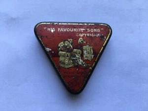 SCARCE CWW1 VINTAGE “HIS FAVOURITE SONG” GRAMOPHONE NEEDLE TIN - Picture 1 of 3