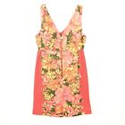 Tracy Feith For Target Womens Size 7 Coral Floral Print Sleeveless Dress