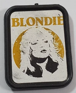 1980's Blondie Rock Pop Music Band Vintage Plastic Badge 41x51mm. - Picture 1 of 2