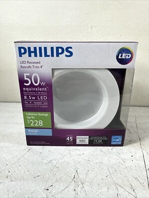 Phillips 4 in. Retrofit Trim Recessed Downlight Dimmable LED - Image 1 of 4