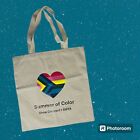 DIFFA Color of Summer Shaw Contract Canvas Shopping Tote Reusable LGTB Rainbow