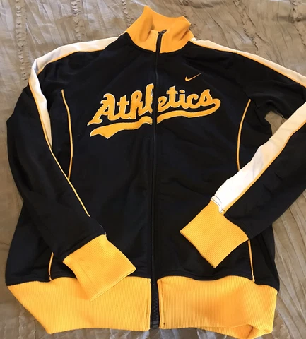 OAKLAND A's ATHLETICS Baseball NIKE Women's Sweatshirt Size MEDIUM Black MLB Cover