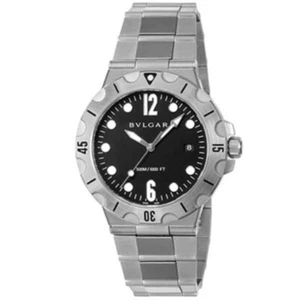 Bvlgari Diagono DP41BSSSD Black Dial Automatic Men's Watch New + Box $ Paper's - Picture 1 of 5