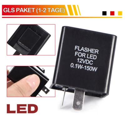 Universal LED Blinkrelais 12V Lastunabhängig Motorrad 2 Polig Pin Relay Relais - Bild 1 von 4