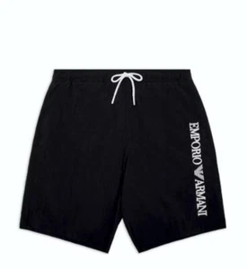 Costume bermuda con ricamo logo verticale Emporio Armani - Foto 1 di 2