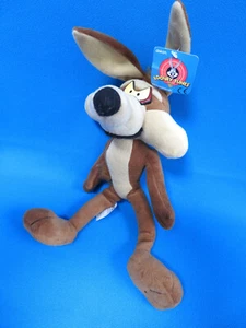 Peluche WILLE E COYOTE alto 16" * WARNER BROS * LOONEY TUNES vintage anni 90 - Foto 1 di 5