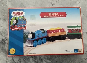 NEW Thomas Train Wooden Winter Wonderland Snowplow Present Car Caboose Christmas - Picture 1 of 12