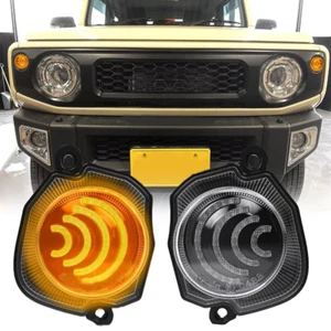 Schwarz Ersatz LED Front Blinker Licht Lampe Trim Kit für Suzuki Jimny 2019-23 - Bild 1 von 11