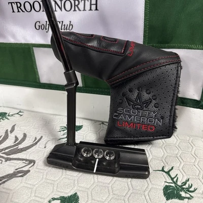 SCOTTY CAMERON TRIPLE BLACK B3 NEWPORT 2 LONG NECK PUTTER 33" w/HC - Image 1 of 4