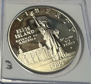 PROOF 1986-S STATUE OF LIBERTY Centennial Commemorative Dollar, 90% Silver 3 - Picture 1 of 2